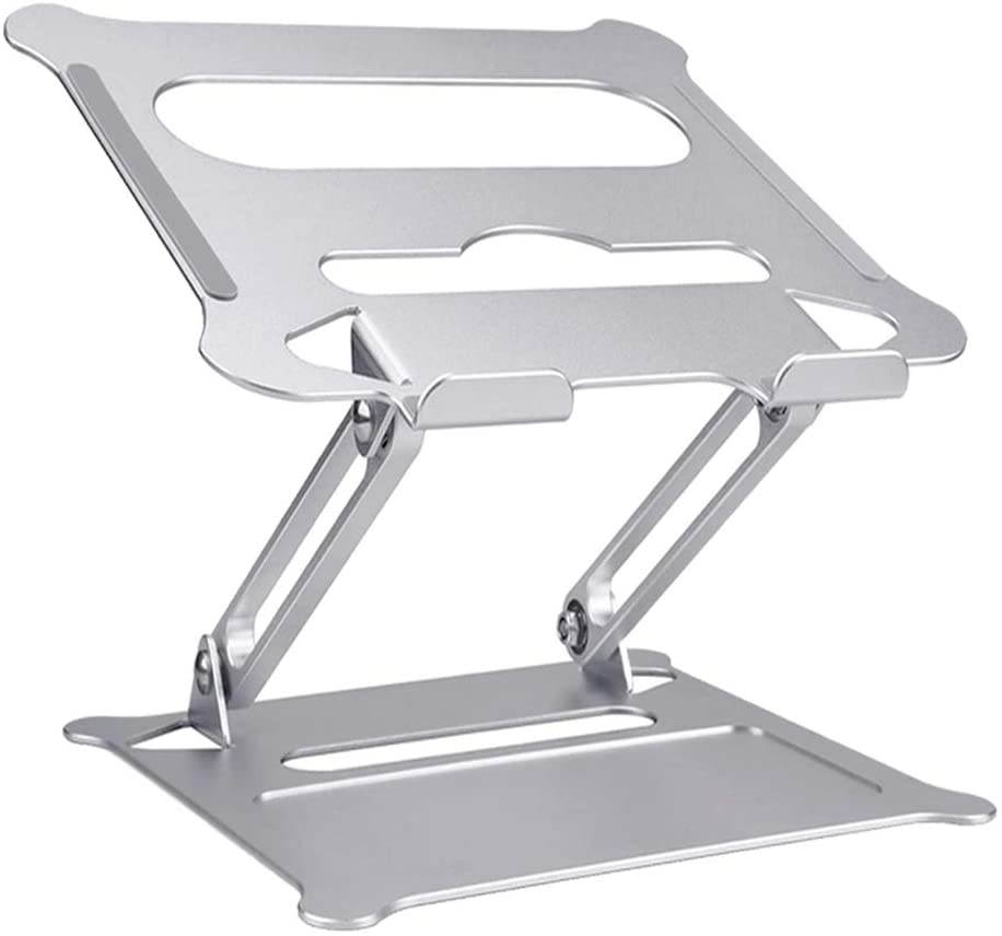 Laptop Stand, Adjustable Laptop Stand Riser with Slide-Proof Silicone and Protective Hooks,Ergonomic Adjustable Notebook Stand, Compatible for MacBook Air Pro, Dell, HP, Lenovo Laptop and More