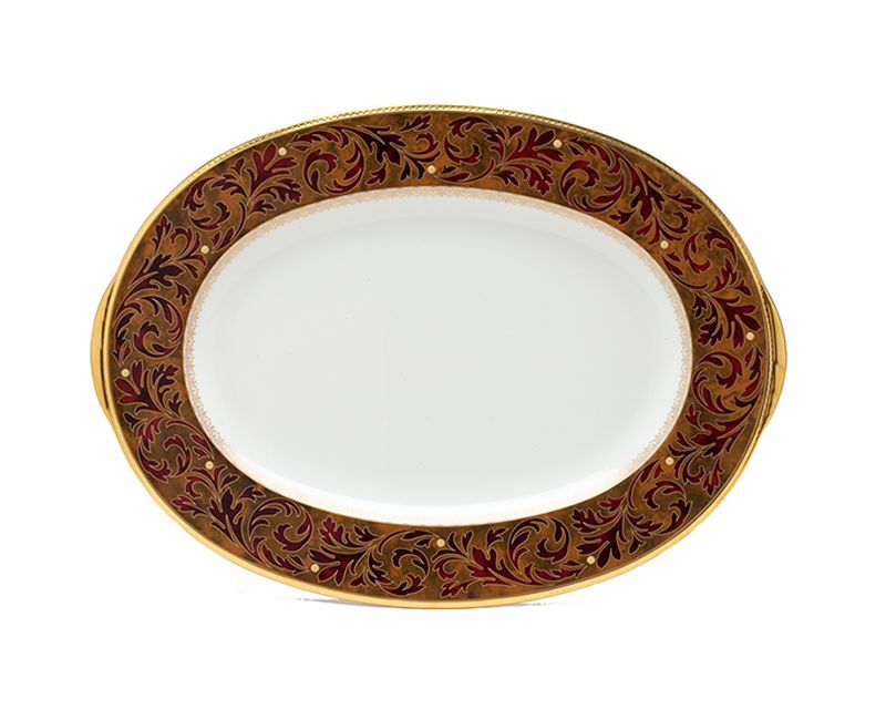 Noritake Xavier Gold Platter, Oval, 16"