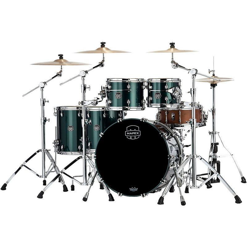 Mapex Saturn Evolution Workhorse Maple 5-Piece Shell Pack with 22 in. Bass Drum Brunswick Green