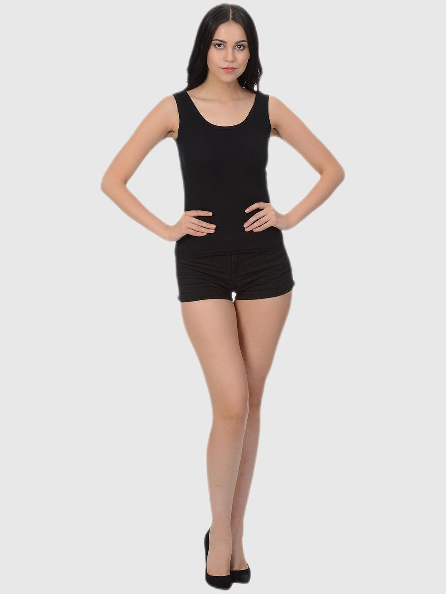 Mod & Shy Black Regular Camisole