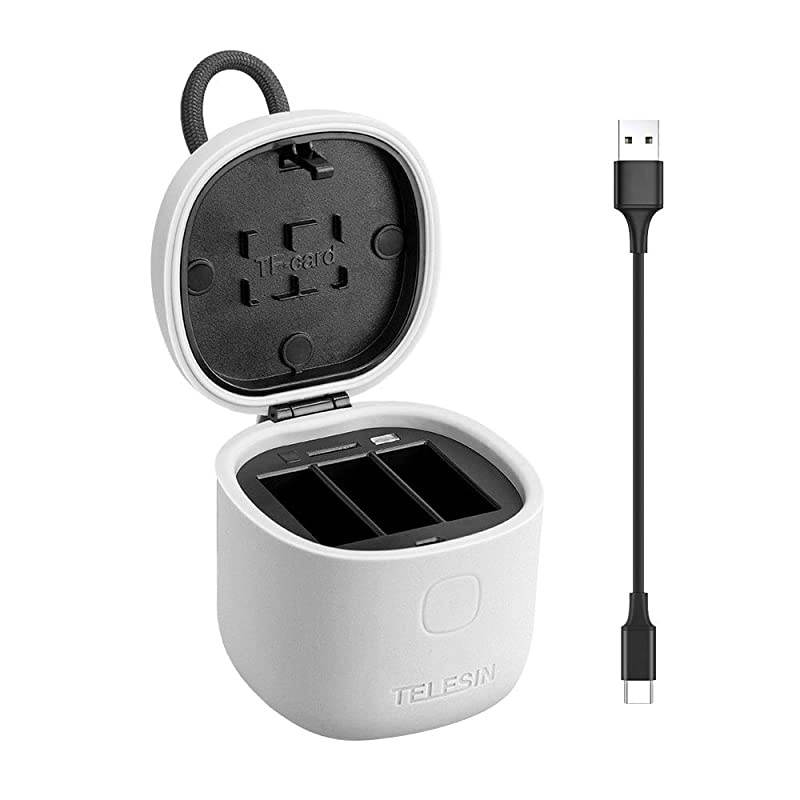 Allin Box Battery Charger with High Speed USB 30 SD Card Reader Function Waterproof Storage Carry Case for GoPro Hero 8 Hero 7 Black Hero 6 Hero 5 Black Batteries Single Charger