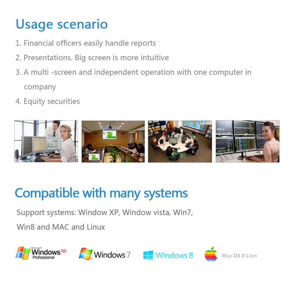 Wavlink USB to VGA Video Graphics Adapter Multiple Displays up to 1920x1080 (Supports Windows 10, 8.1,7, XP ) DisplayLink DL-165 graphics chipset Connects Extra Monitor ( HDTV, LCD, Projector )