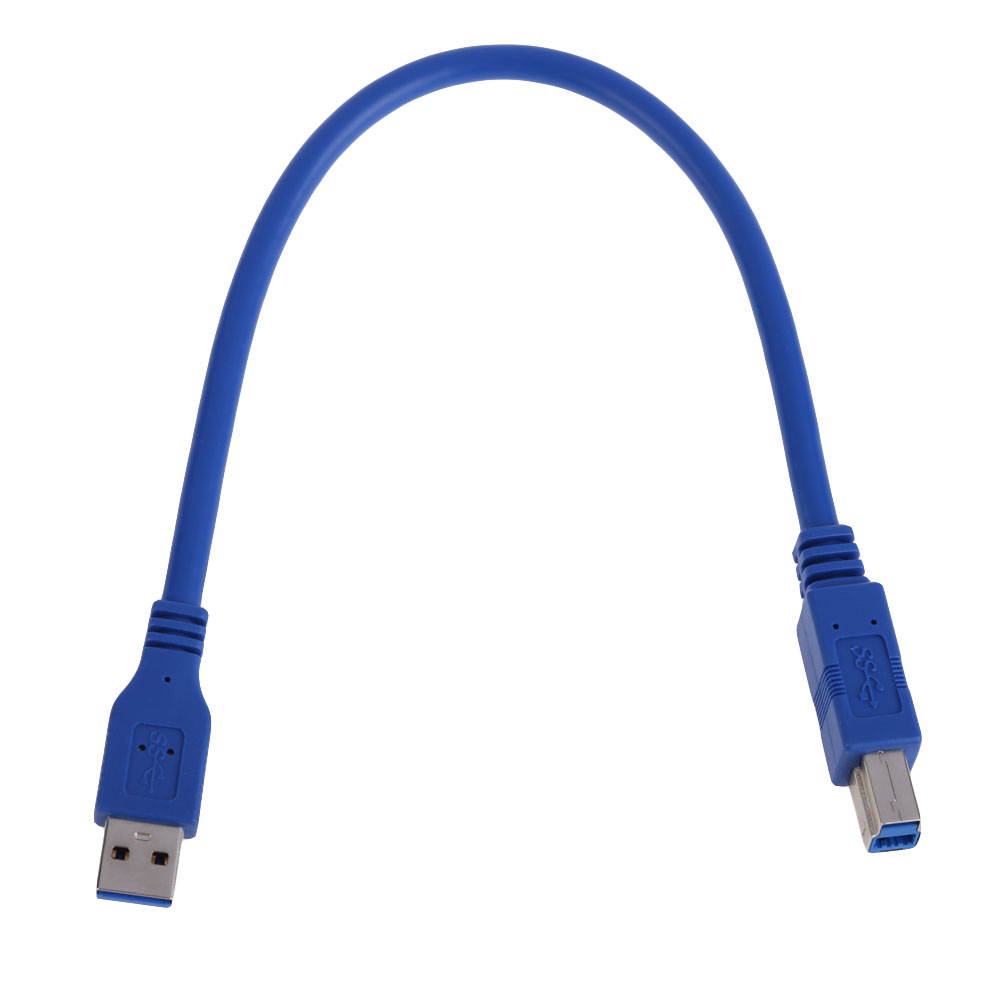 0.3M USB3SAB3 SuperSpeed Male USB 3.0 Type-A to USB 3.0 Type-B Data Cable Black