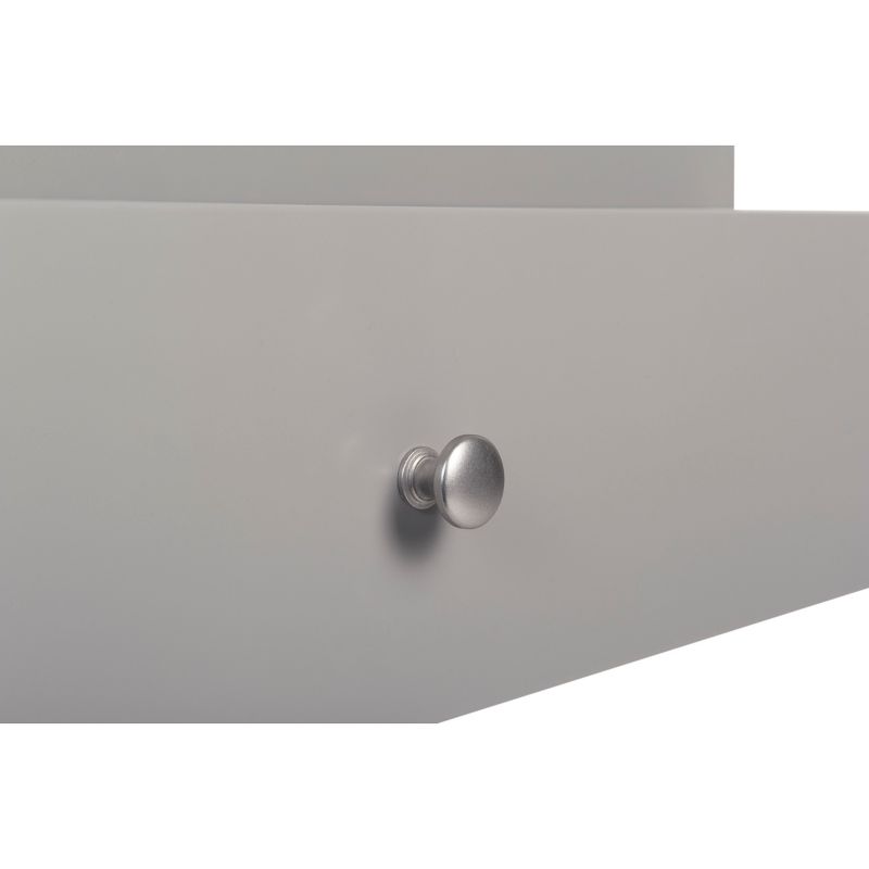 Rory Two Drawer Side Table Gray - Adore Decor