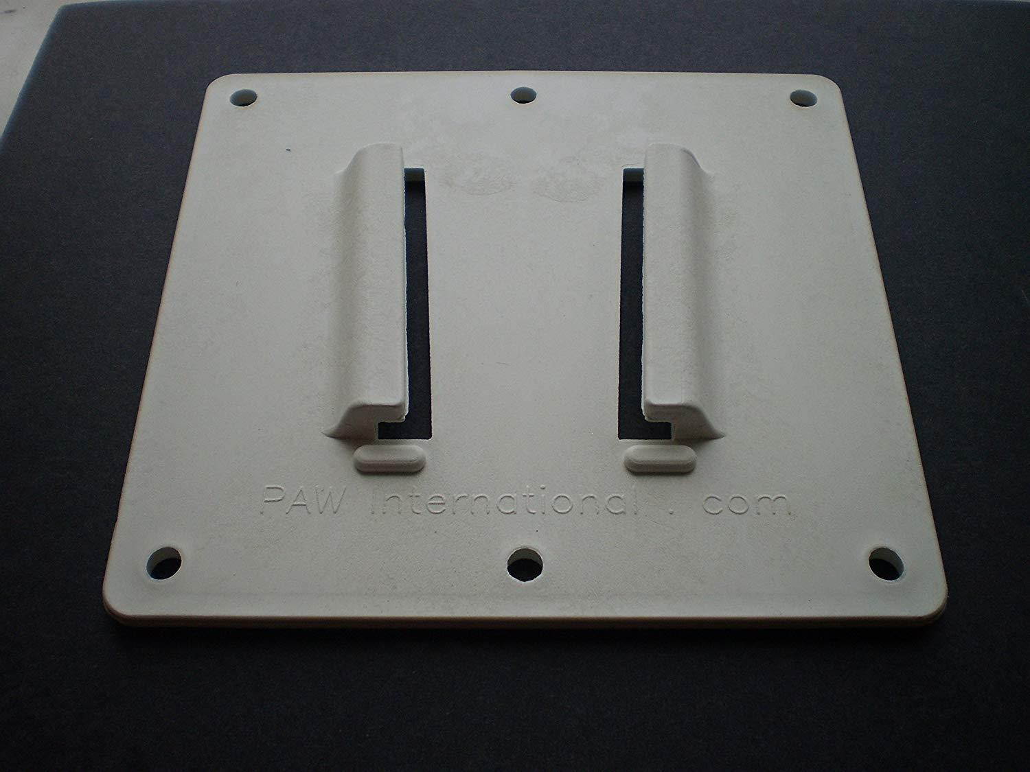 PAW International RV TV Bracket (Polymer) 2 Piece Set, White Wall