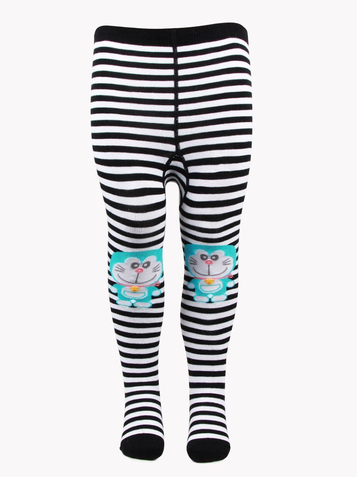 Bonjour Boys Black Doraemon Print Tights