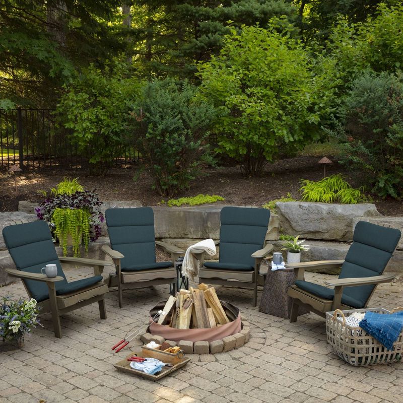 Atlantis Woven Outdoor Adirondack Chair Cushion Blue - Arden Selections