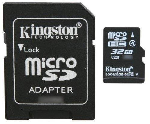Professional Kingston MicroSDHC 32GB (32 Gigabyte) Card for LG Rumor Touch Phone Phone with custom formatting and Standard SD Adapter. (SDHC Class 4 Certified)