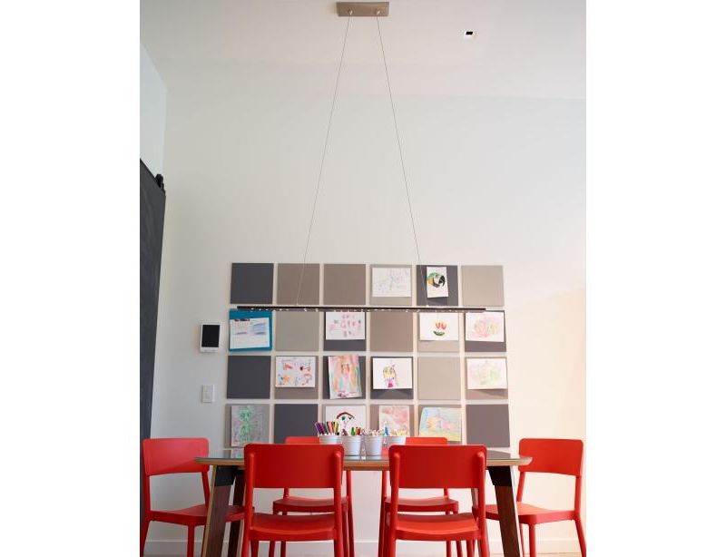 LBL Lighting 700LSPRLXW-LED930 Parallax Linear Suspension, White Finish