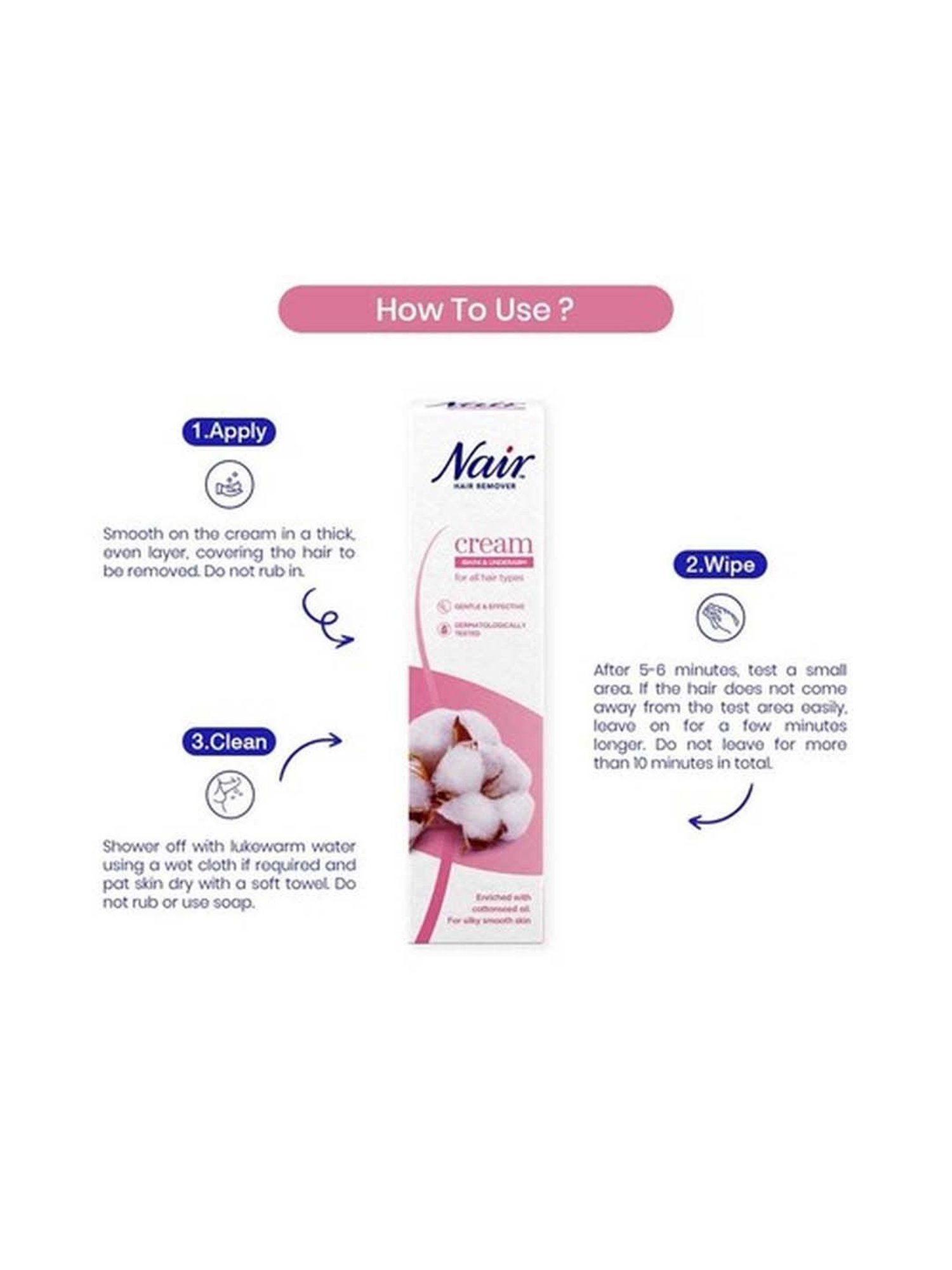 Nair Bikini and Underarms Cream - 90 ml