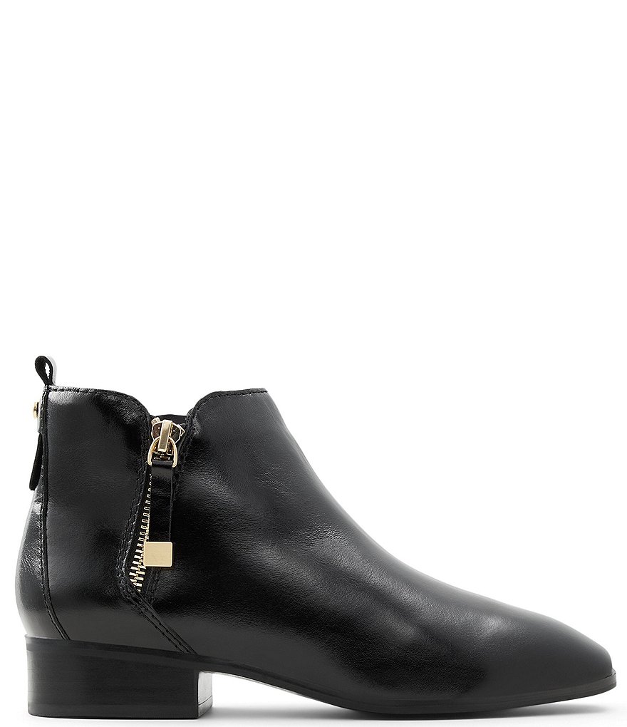 ALDO Kaelleflex Crinkle Leather Square Toe Ankle Booties