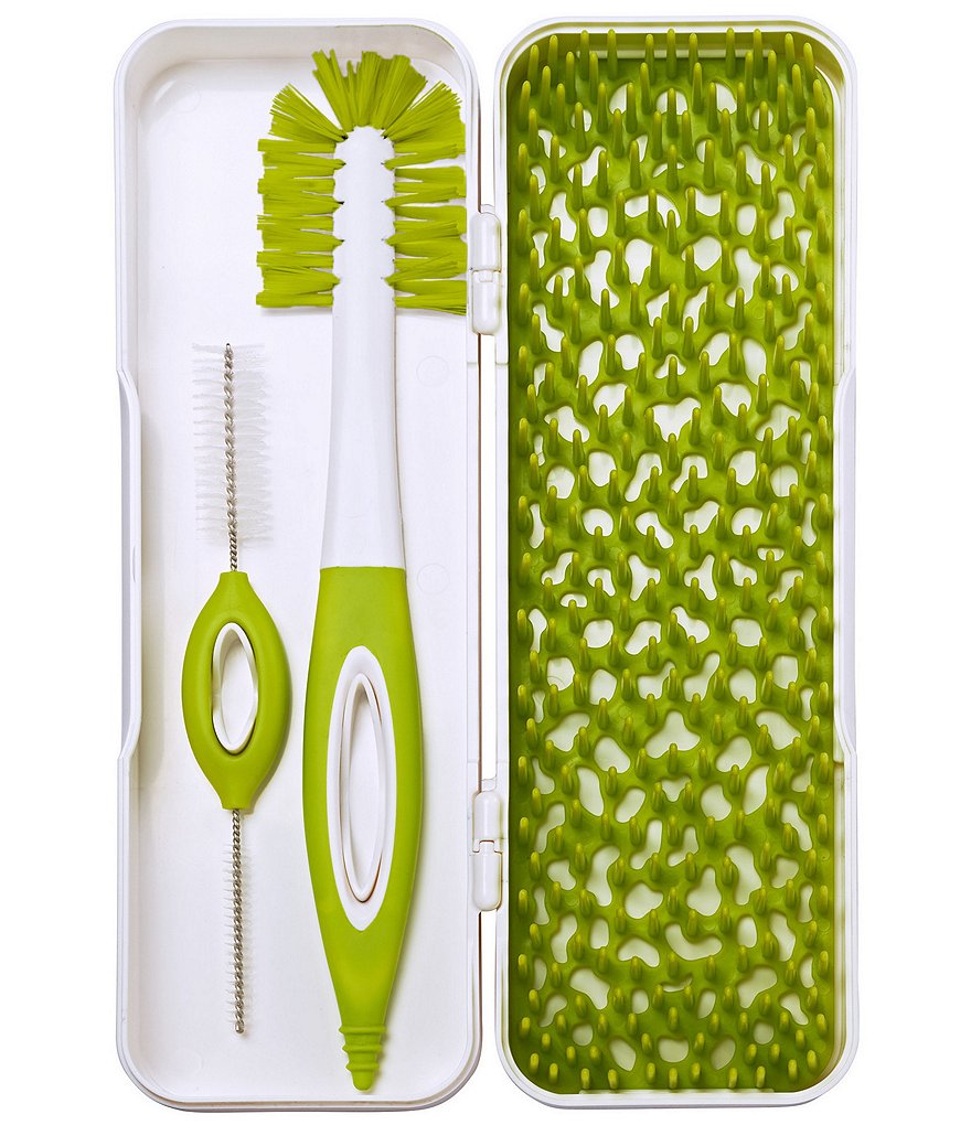 Boon TRIP Travel Drying Rack + Bottle Brushes