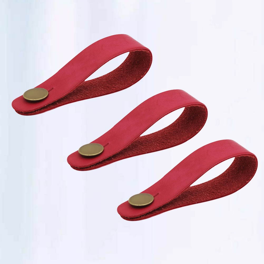 4Pcs Guitar Neck Strap Leather Head Belt Holder Button Safe Lock Ukulele Bass Folk Acoustic Electric Guitar Accessories (Black + Green + Red + Brown)