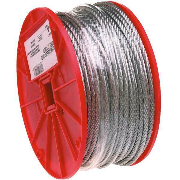 250 Galvanized 1400# Capacity 1/4" Wire Rope Cable 7000827