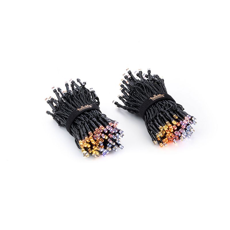 Twinkly TWS250GOP-GUS 250 LED White and Amber 65 ft. Outdoor Christmas String Lights, Bluetooth and WiFi Controlled for Home, Classroom, Dorm Room