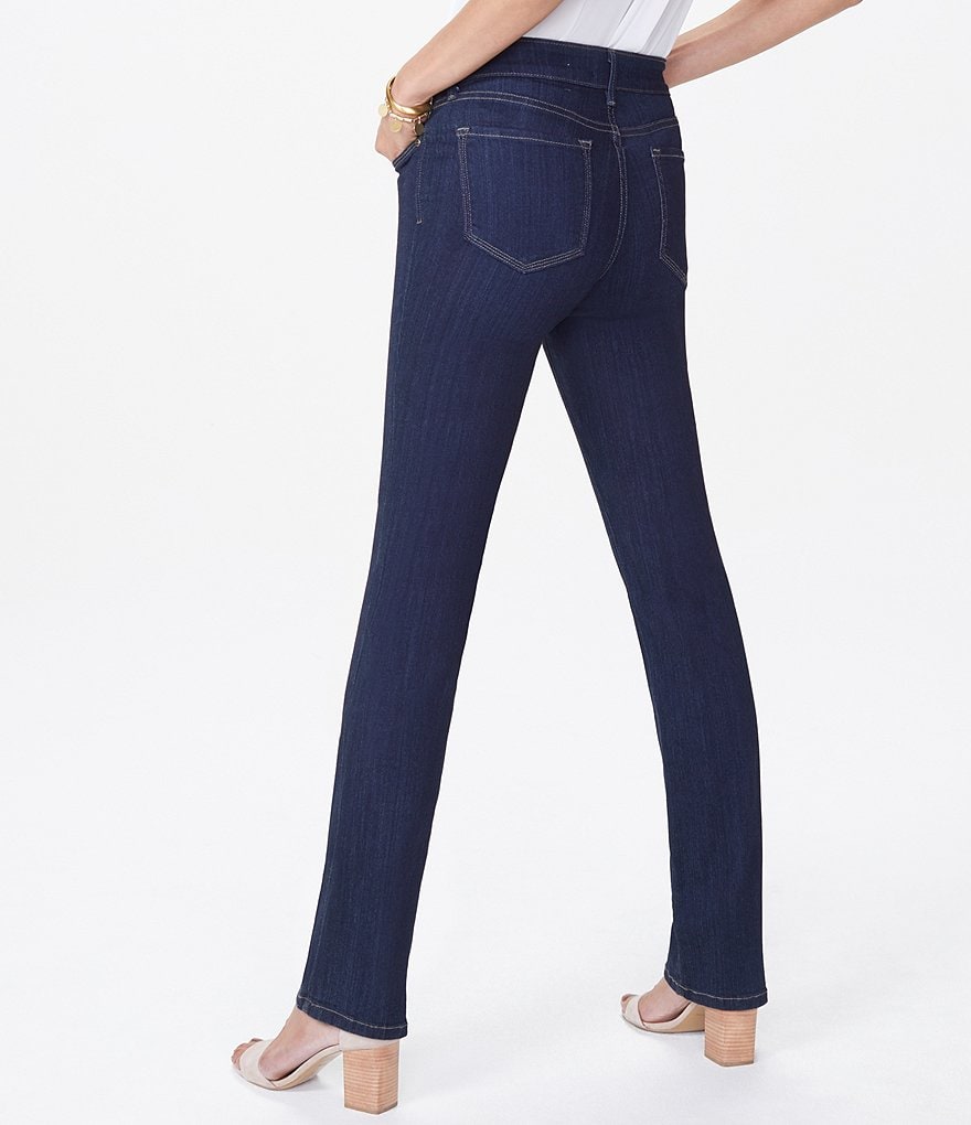 NYDJ Petite Size Marilyn Sure Stretch Denim Slimming Panel Straight Leg Jeans