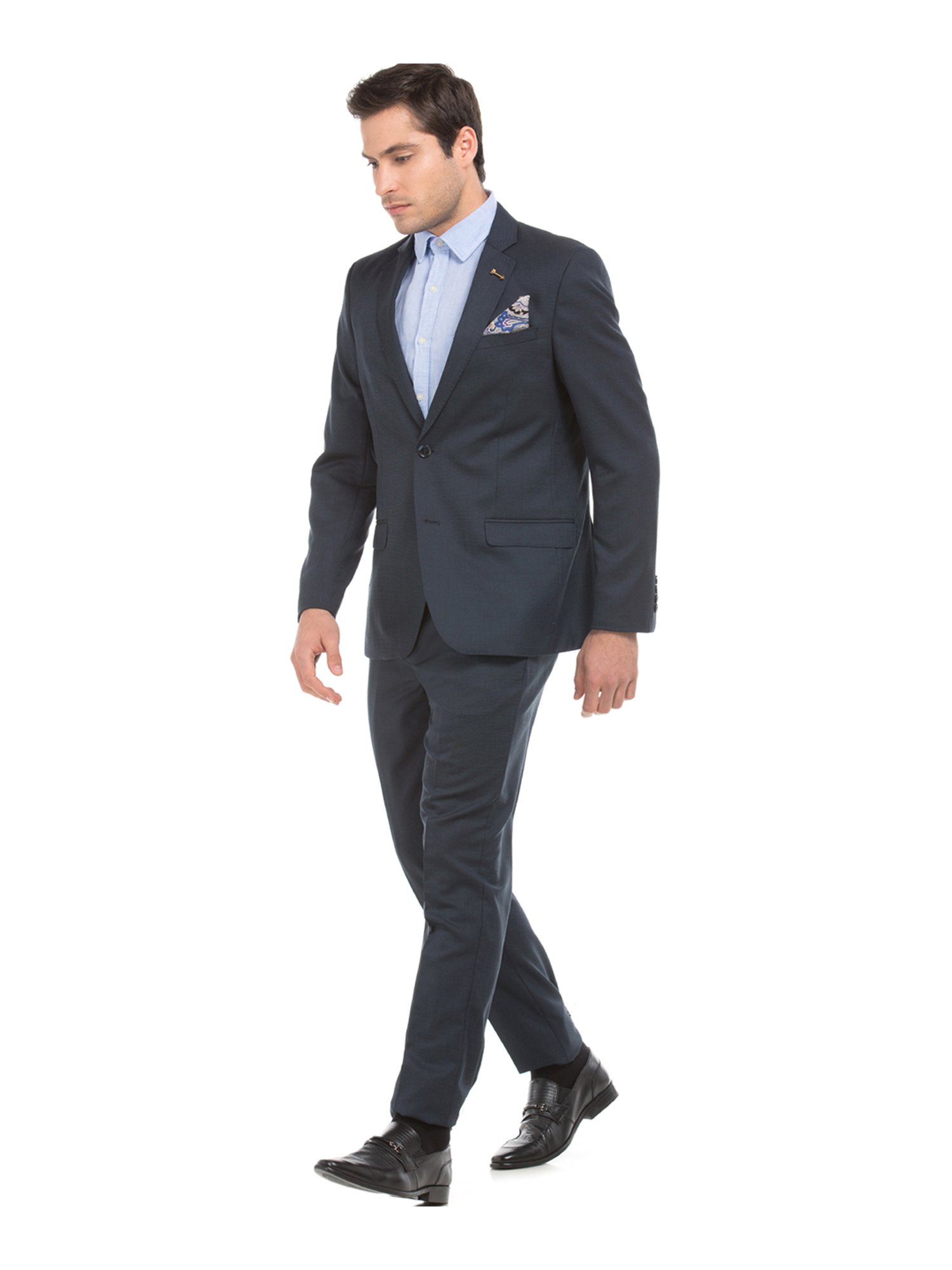 Arrow Navy Regular Fit Two Piece Suit