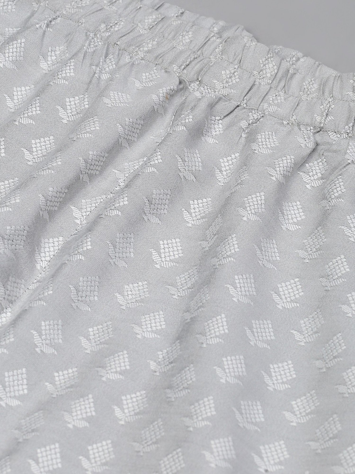 KSUT Silver Embroidered Palazzos
