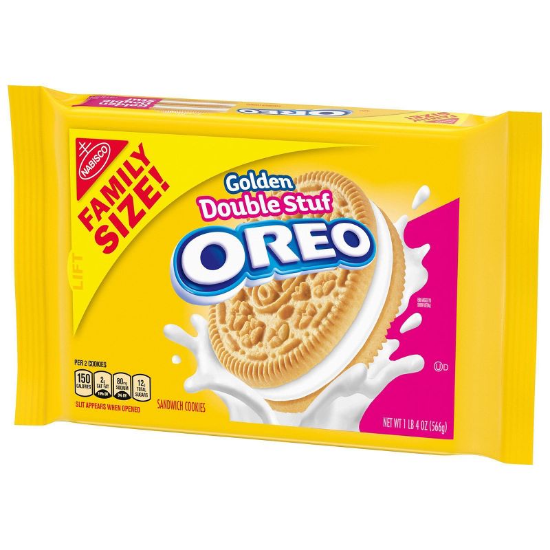 Oreo Golden Double Stuff Sandwich Cookies Family Size - 20oz