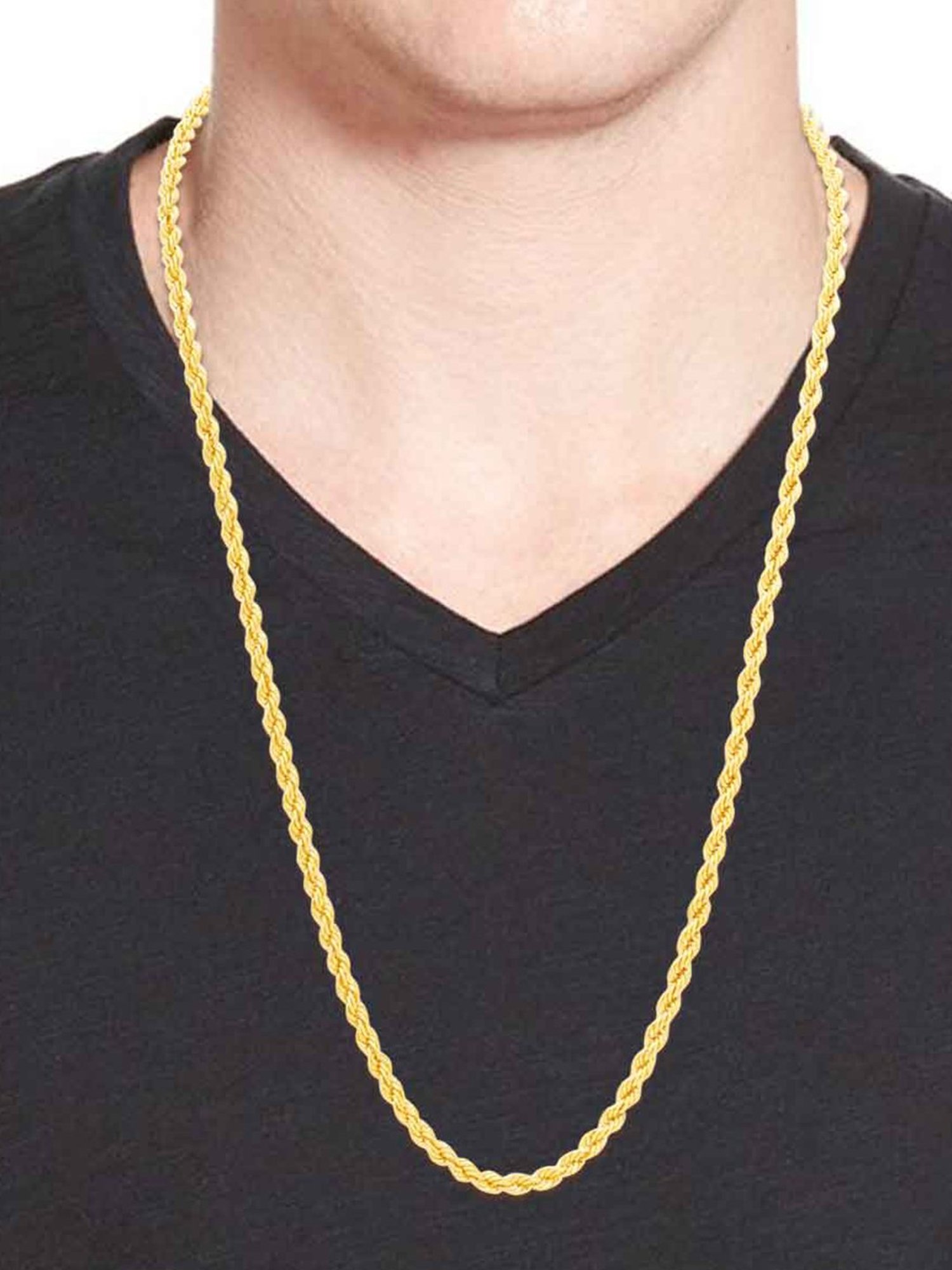 Waman Hari Pethe Jewellers BIS Hallmark 18k Yellow Gold Chain