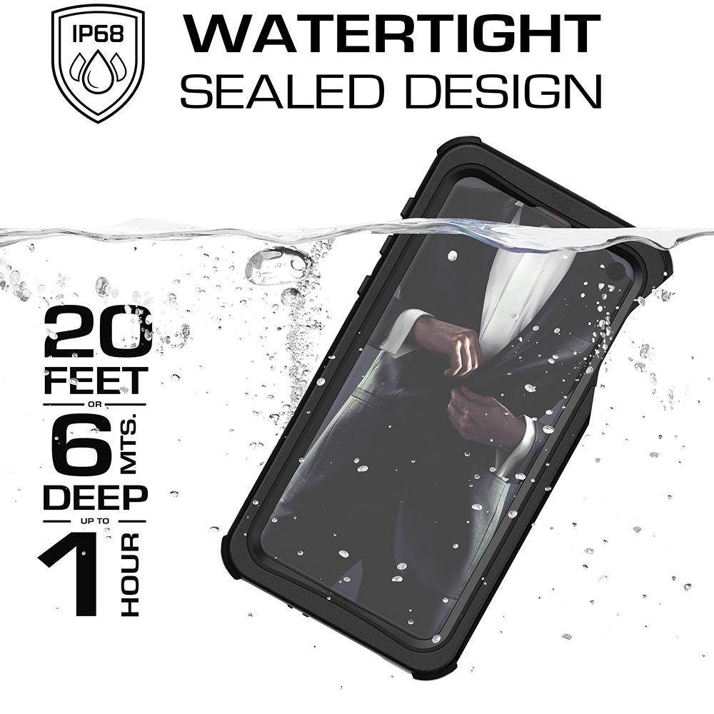Ghostek Nautical Galaxy S10e Waterproof Case with Screen Protector Super Heavy Duty Protection Rugged Shockproof Full Body Underwater Watertight Seal Cover for 2019 Galaxy S10e (5.8 Inch) - (Black)