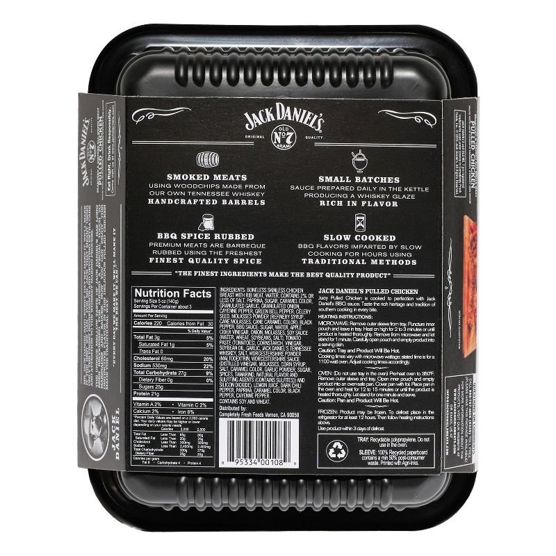 Jack Daniel's Seasoned & Cooked Pulled Chicken - 16oz
