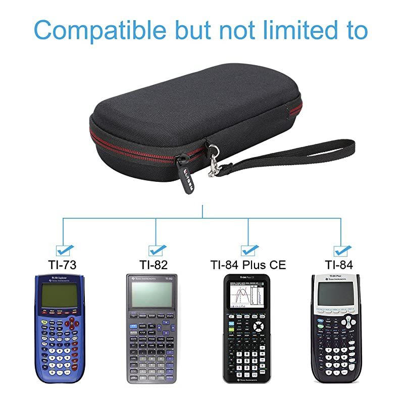 Case for Texas Instruments TI84 8983 PlusCE Graphics CalculatorIncludes Mesh PocketHard and Black