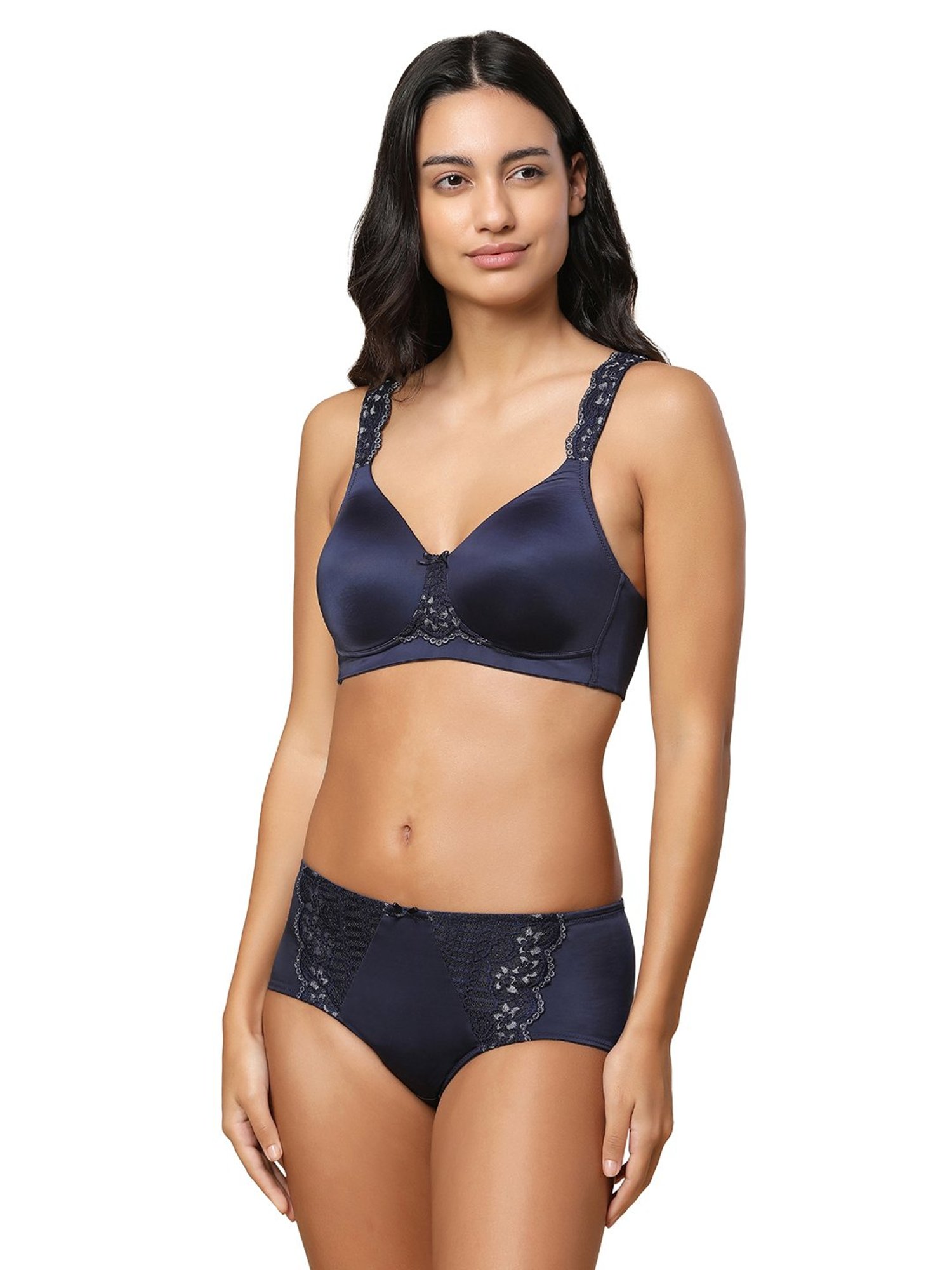 Triumph Blue Lace Hipster Panty
