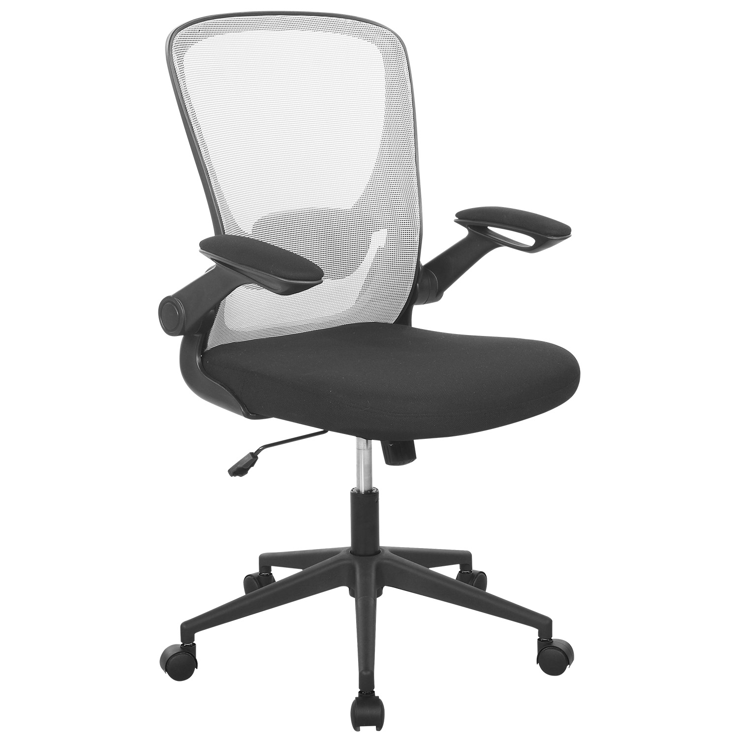 Office Chair Desk Chair Computer Chair with Lumbar Support Flip-up Arms Swivel Rolling Executive Task Chair&nbsp;Mesh Adjustable Ergonomic Chair for Adults(White)