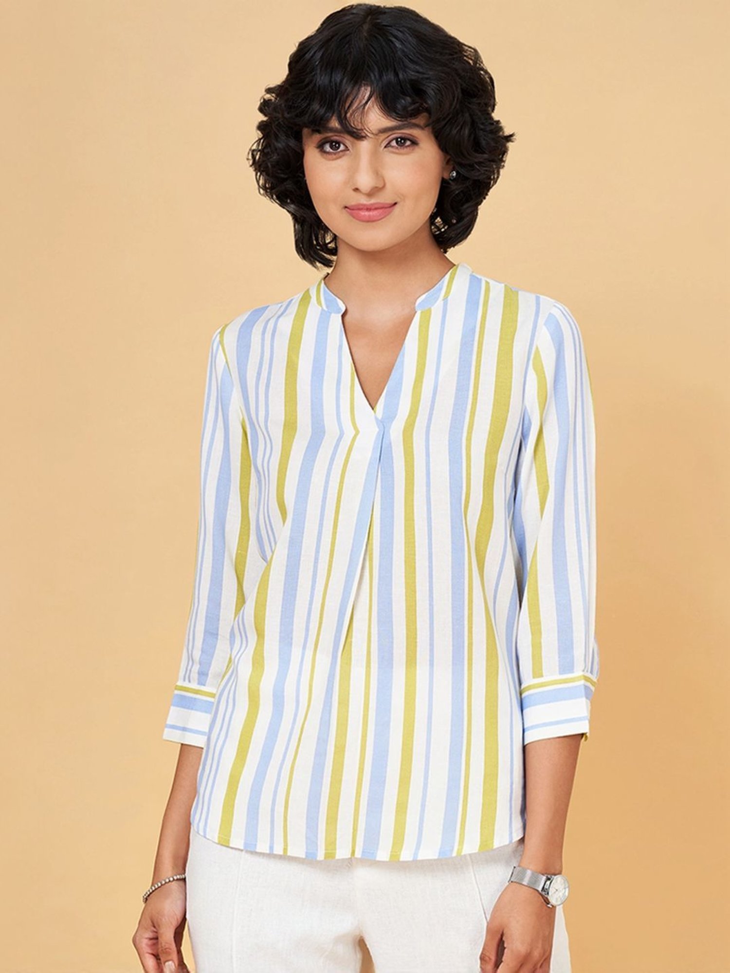 Annabelle by Pantaloons Multicolored Striped Top