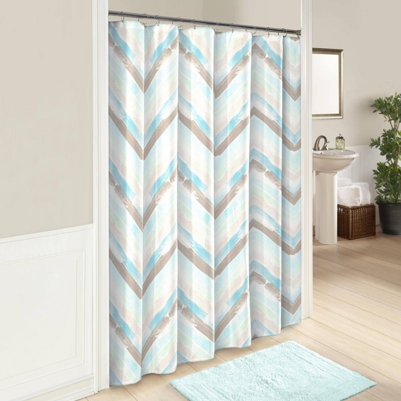 Baxter Shower Curtain Aqua - Vue