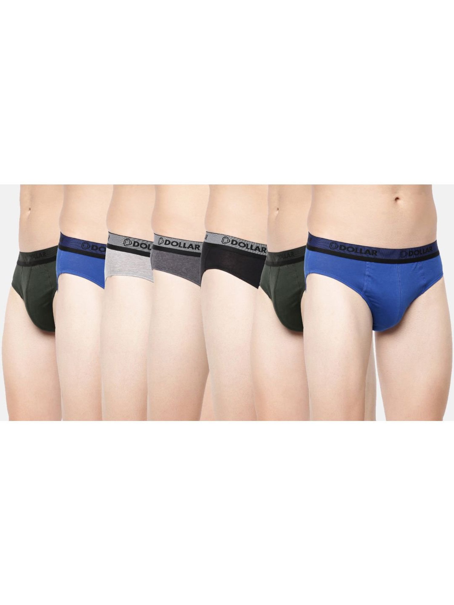 Dollar Bigboss Multicolored Cotton Regular Fit Briefs (Pack of 7)