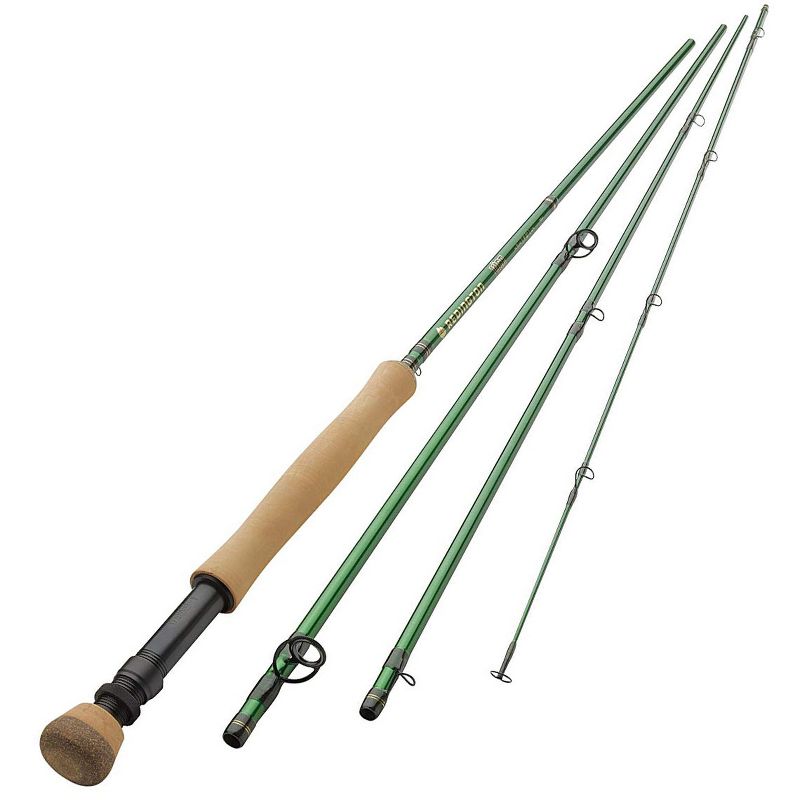 Redington 890-4 VICE 8 Line Weight 9 Foot 4 Piece Lightweight Carbon Fiber Fly Fishing Rod with Storage Carry Tube, Green