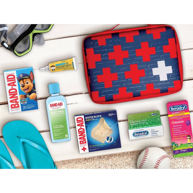 Band-Aid Build Your Own First Aid Kit Bag - Red