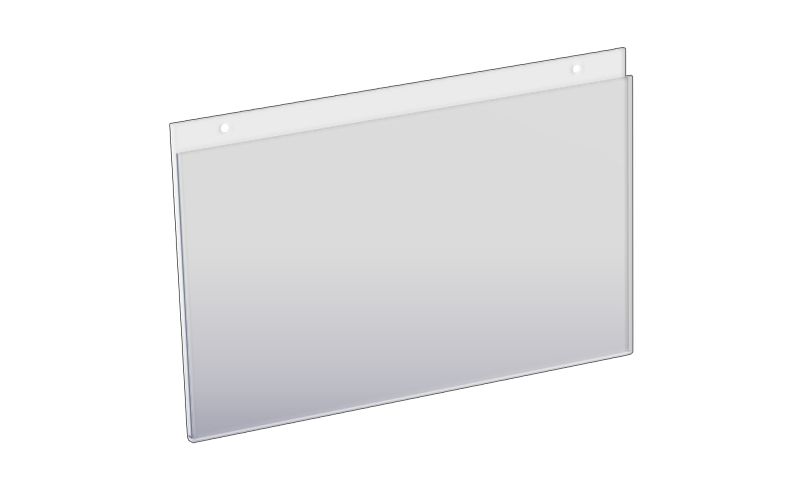 Azar 14" x 8.5" Wall U-Frame Acrylic Sign Holder 10ct