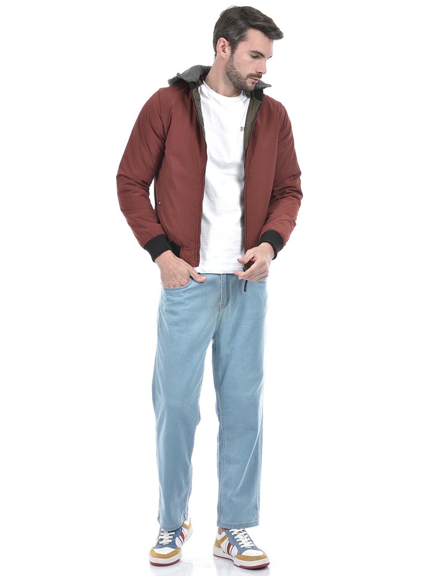 Lawman Pg3 Rust & Olive Regular Fit Reversible Jacket