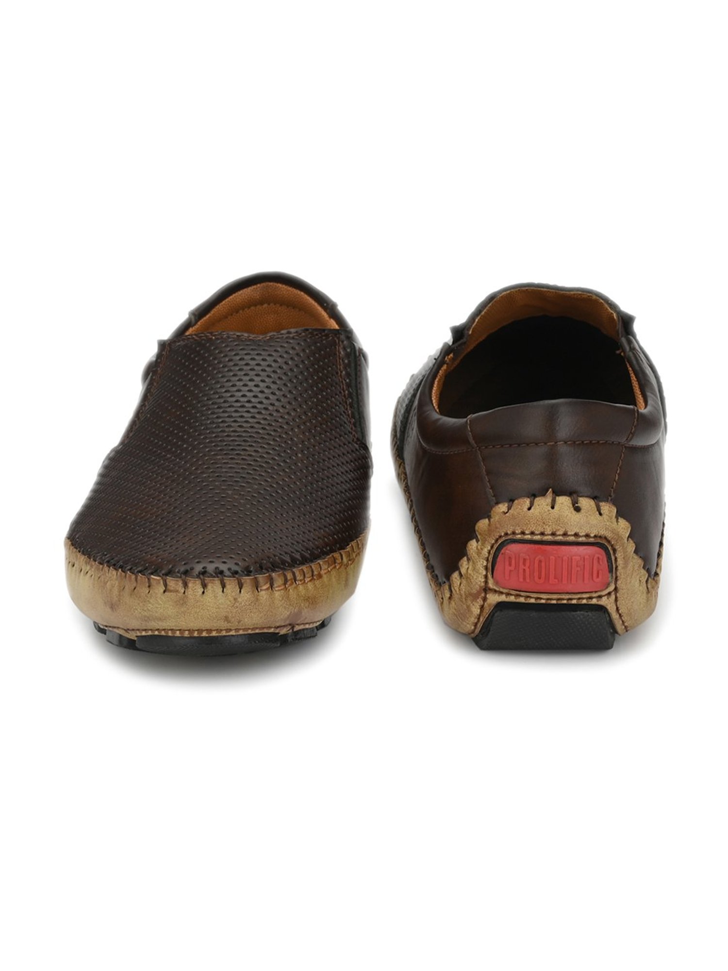 Prolific Dark Brown Casual Slip-Ons