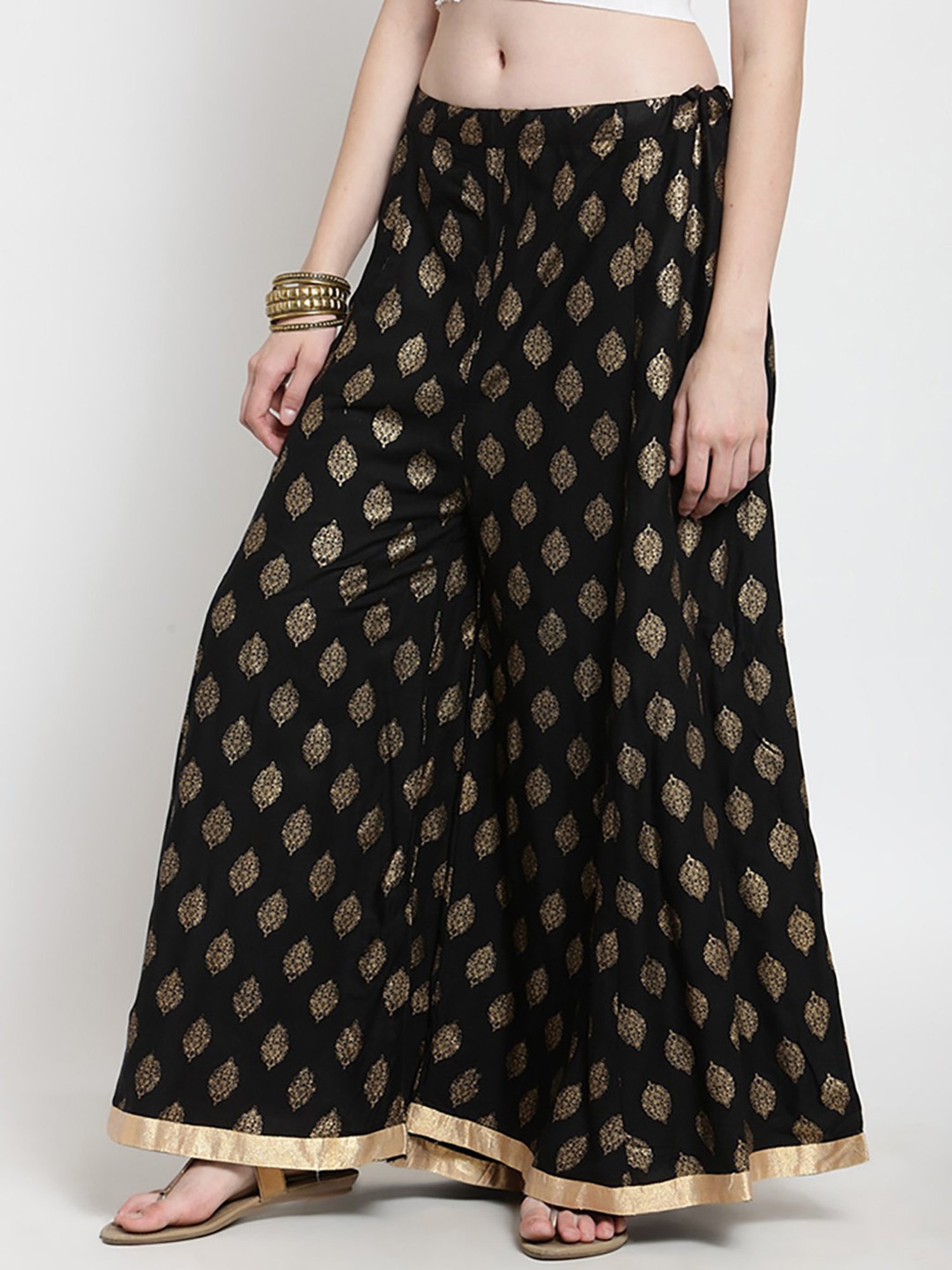 Castle Black Printed Palazzos
