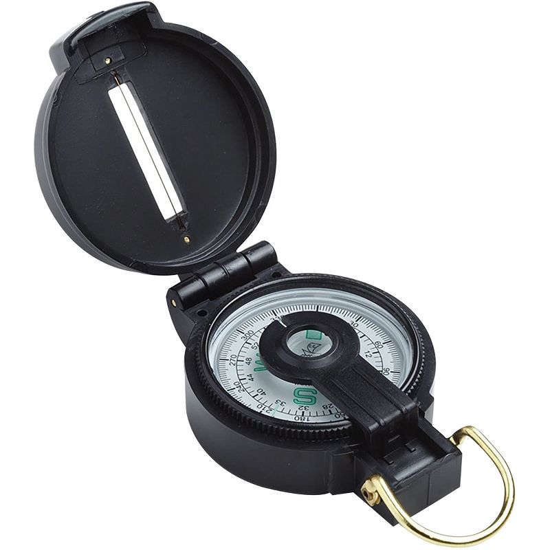 Coghlan's Lensatic Compass with Case, Liquid Filled, Camping Survival Emergency