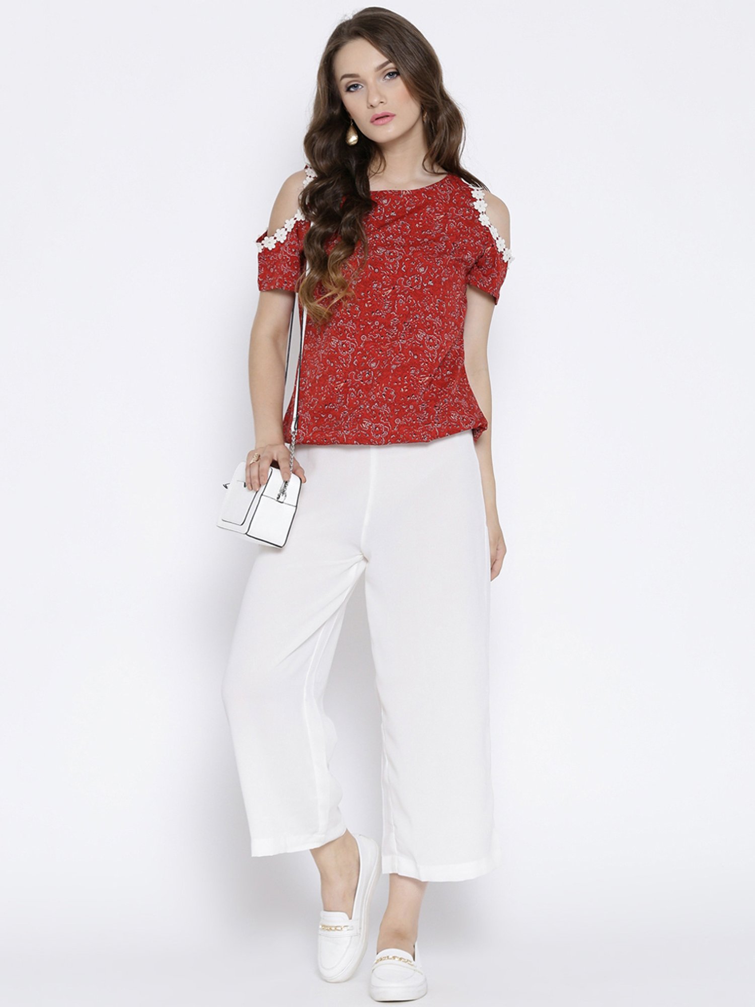 Rare Red Printed Top