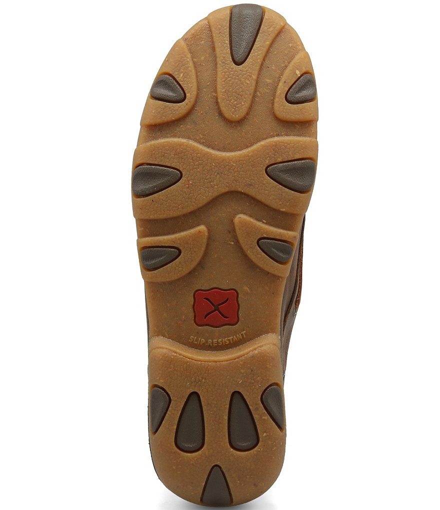 Twisted X Women's Woven Leather Boat Driving Moccasins