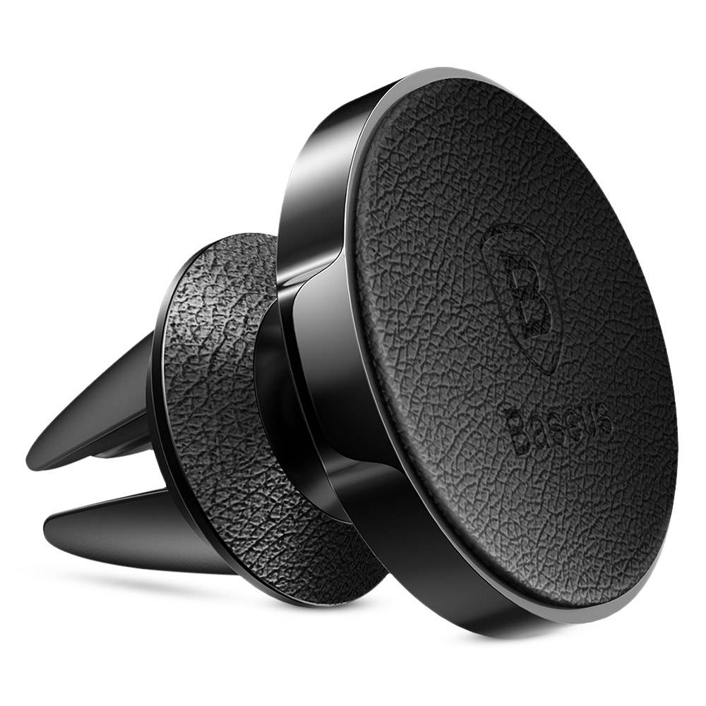 Baseus Small Ears Series Magnetic Leather Phone Holder Air Vent Car Phone Mount Stand 360 Degree Rotation