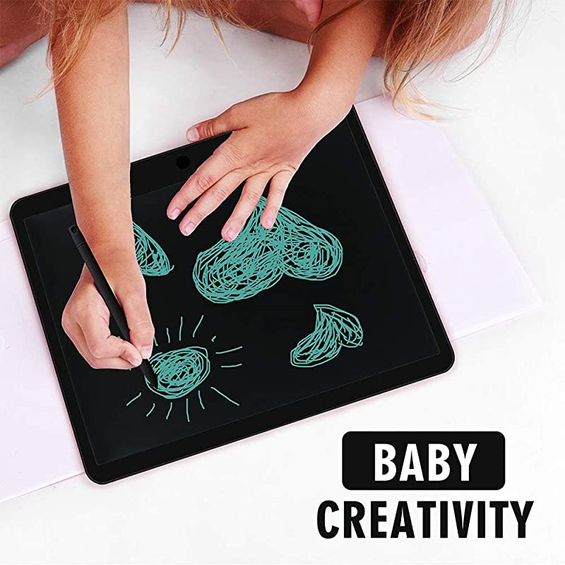 15 inch LCD Writing Tablet,  Office Electronic Blackboard Digital Memo Notepad Handwriting Tablet, Paperless Message/Drawing Board for 3 Years+, Black