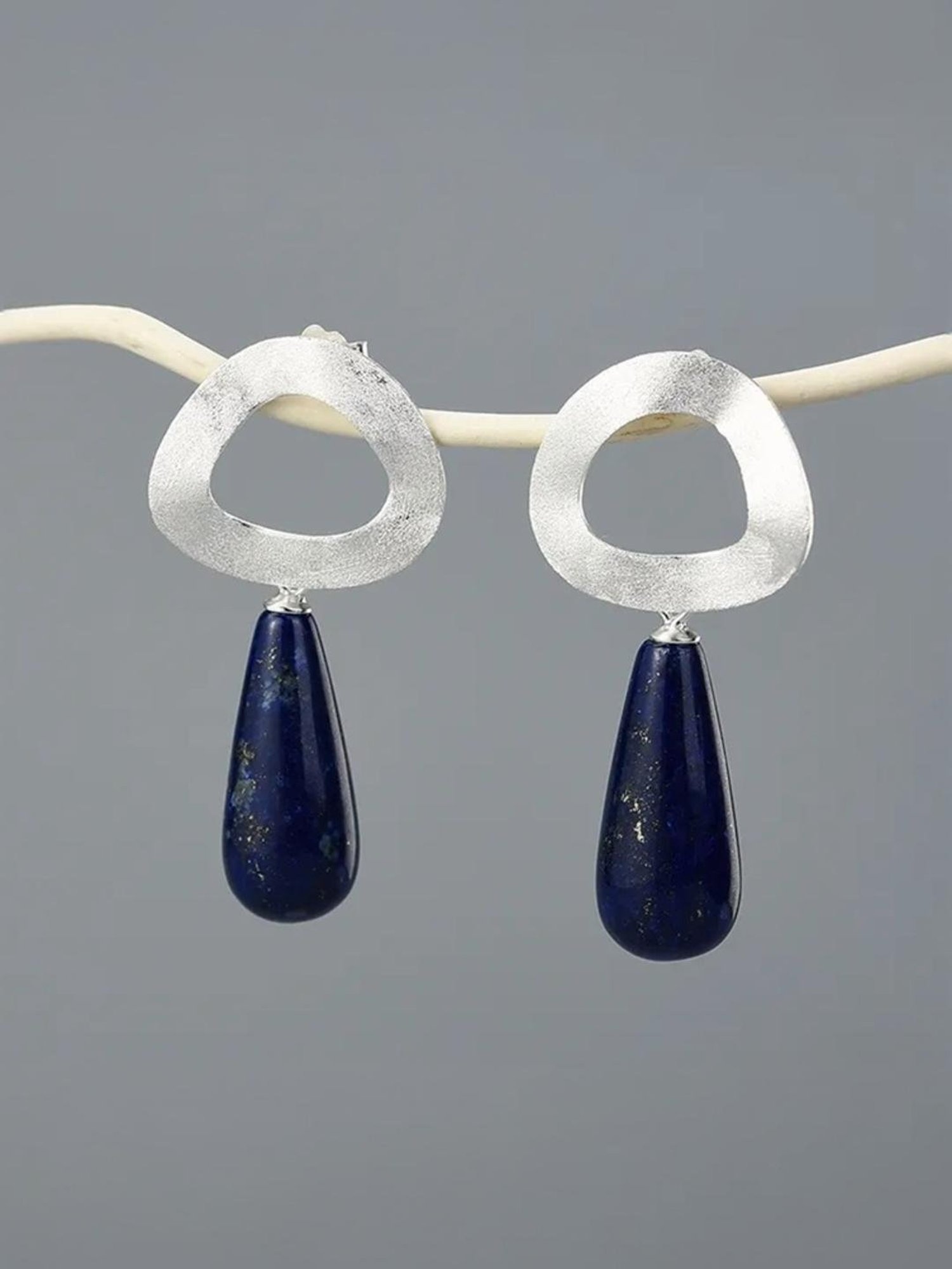 Rihi by P.C. Chandra Jewellers 92.5 Sterling Silver Abstract Drop Earrings for Women & Girls