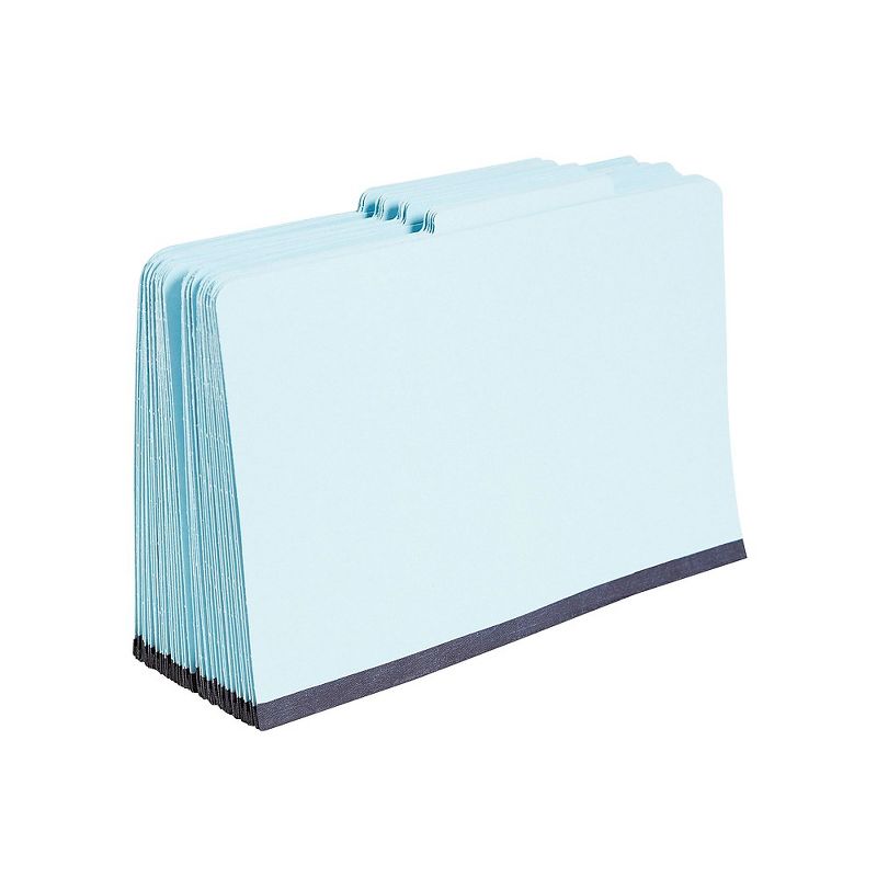 Staples Classification Folders 2/5-Cut Top Tab Lgl 1 Div Lt Blue 20/BX 614433