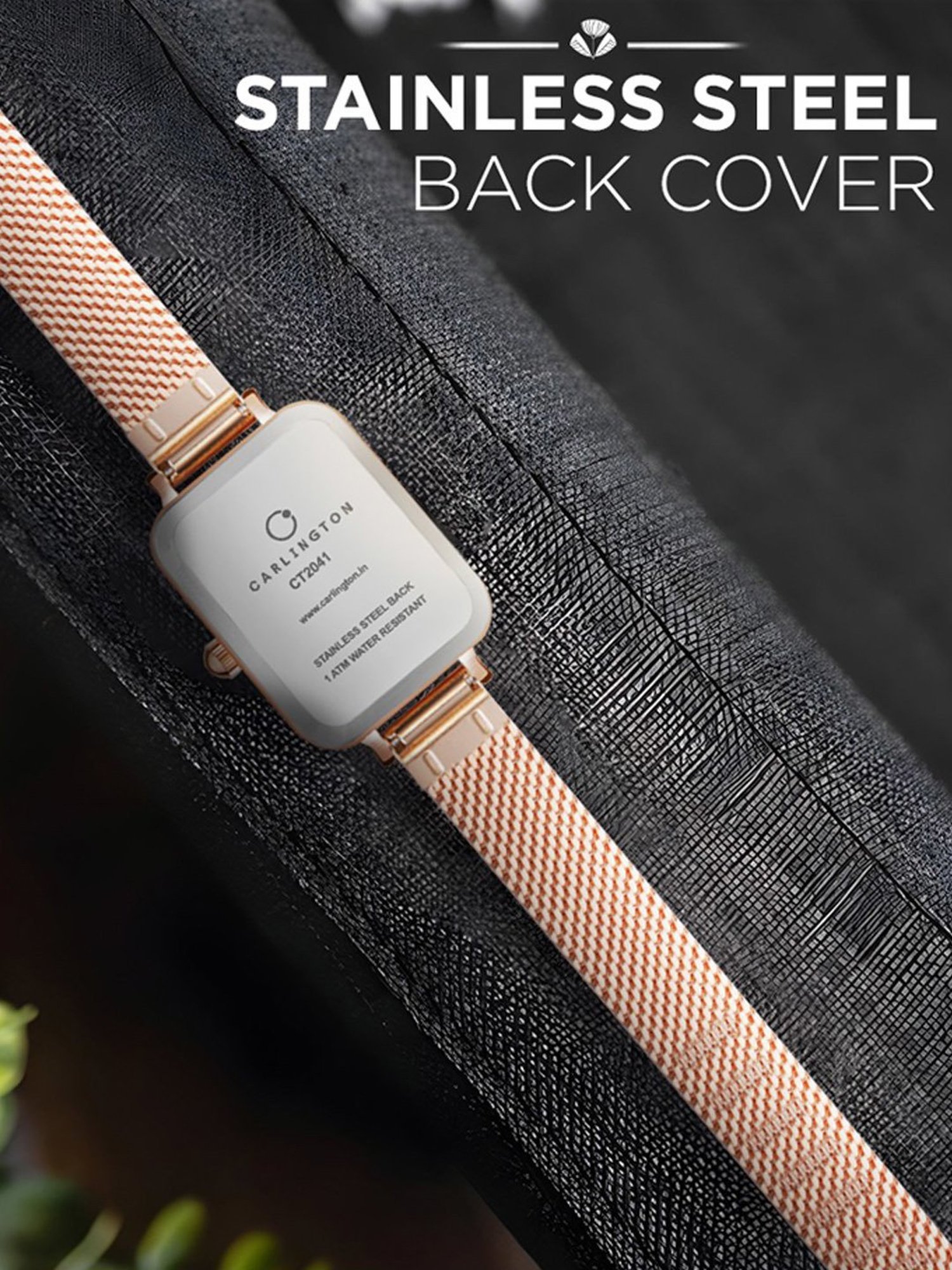 Carlington Iconic 2041 RoseGreen Analog Watch for Women