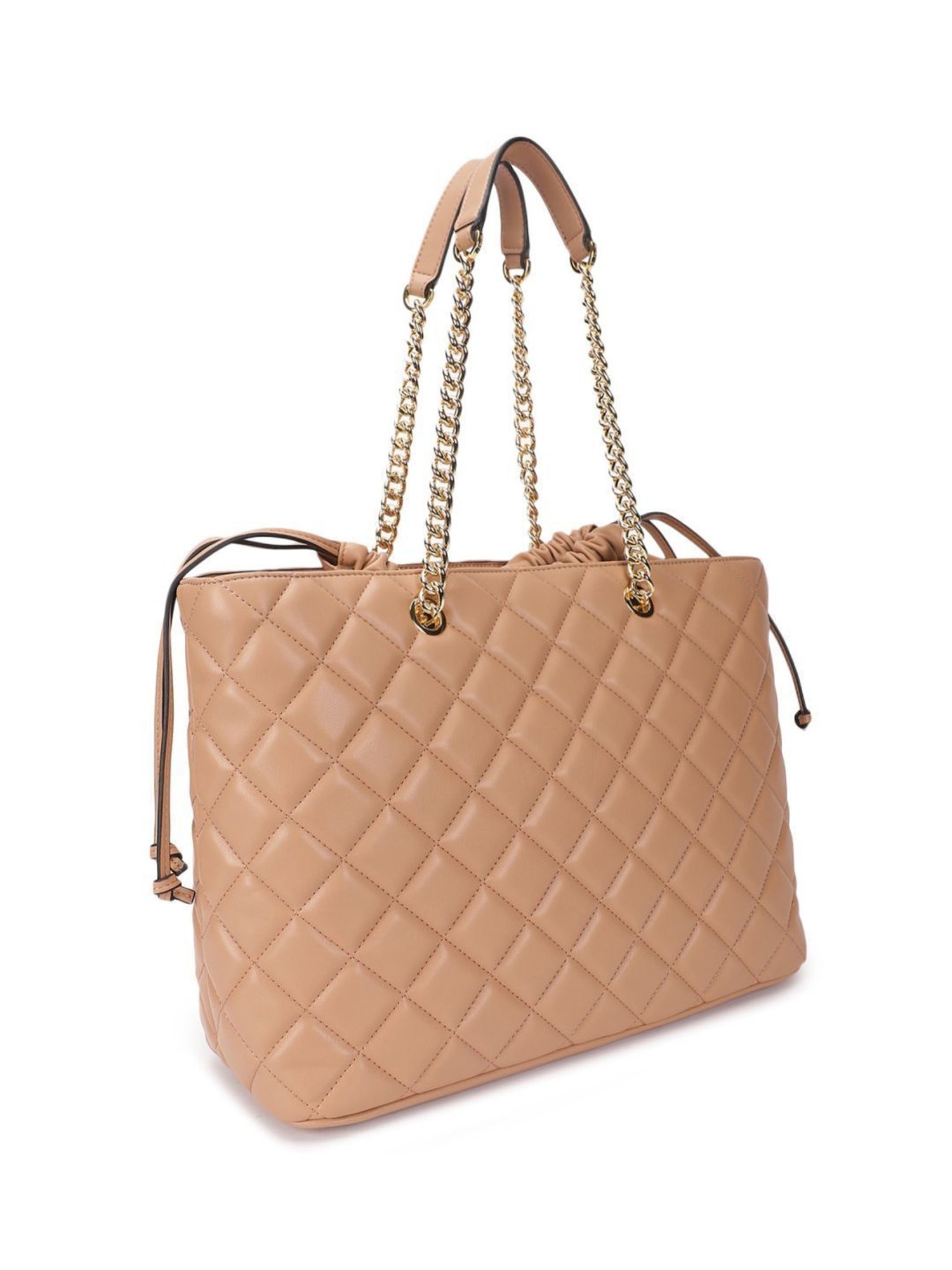 Pollini Pink Quilted Small Tote