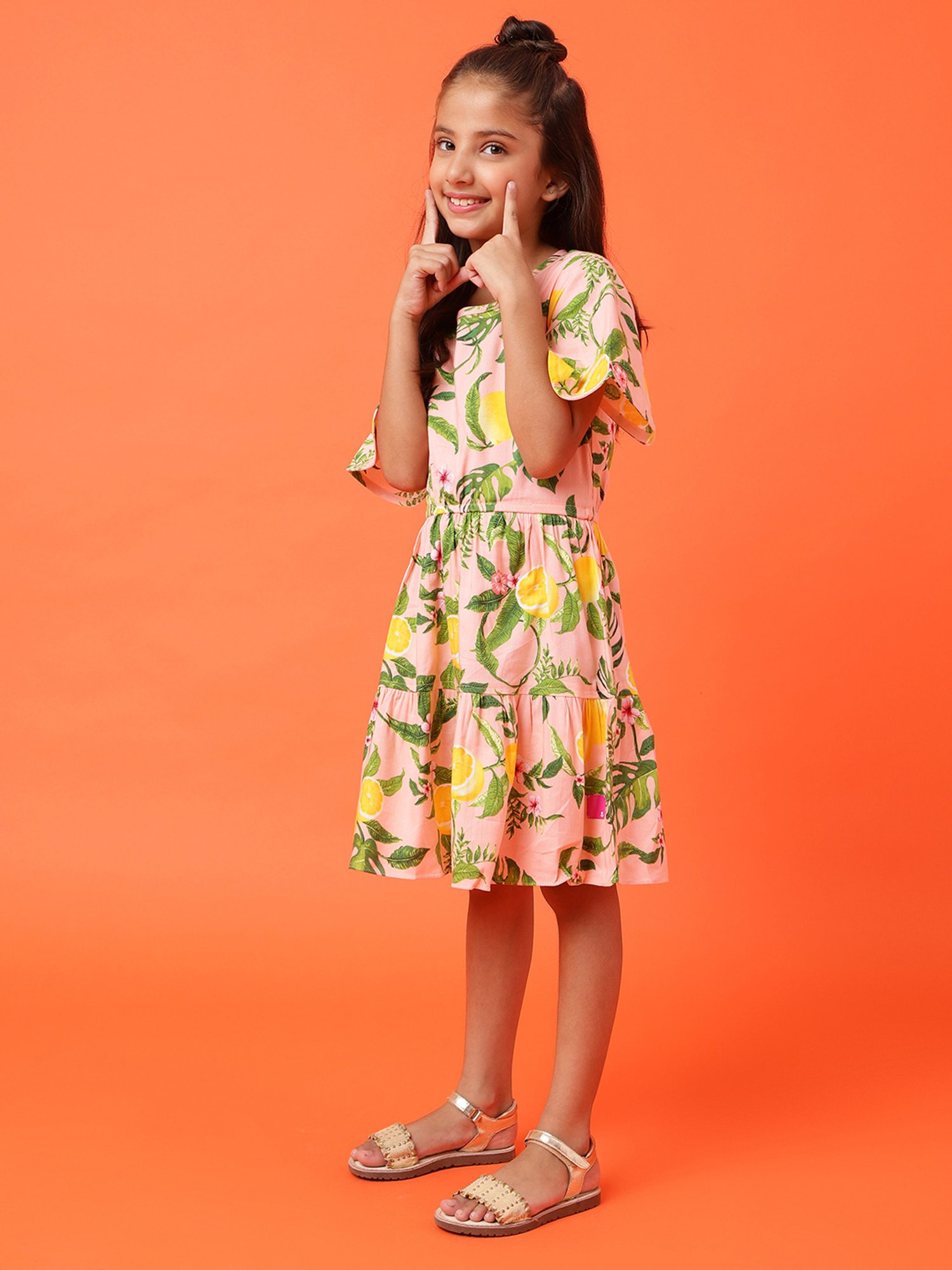 KIDS ONLY Black Floral Print Dress
