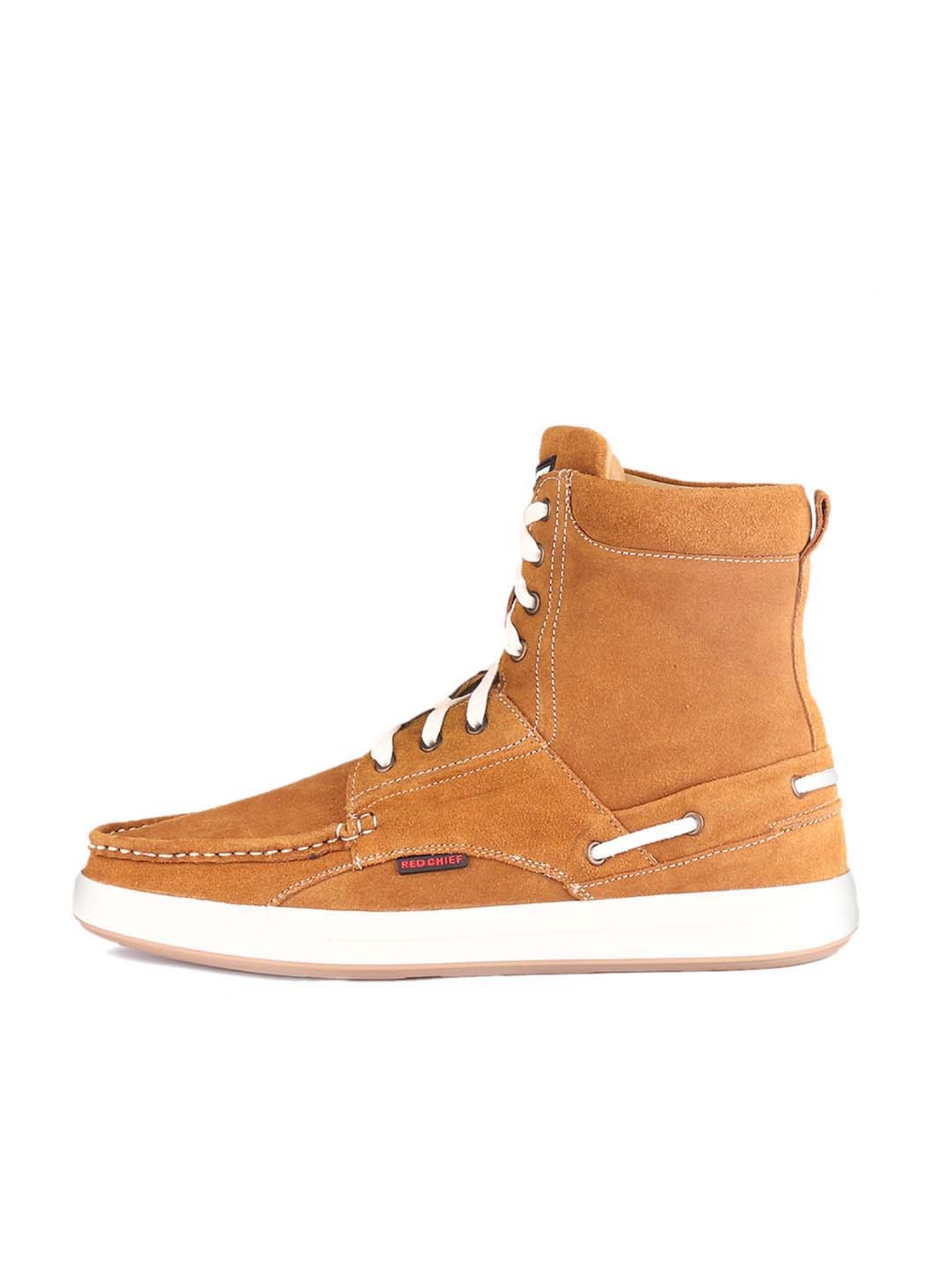 Red Chief Men's Brown Ankle High Sneakers