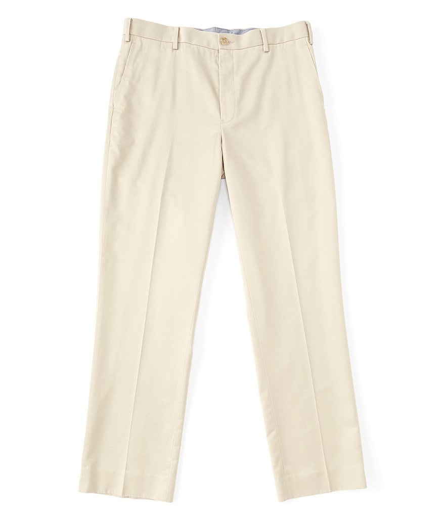 Hart Schaffner Marx Flat-Front Twill Relaxed Fit Chino Suit Separates Dress Pants